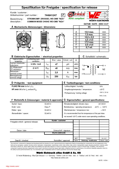 744841247;中文规格书,Datasheet资料