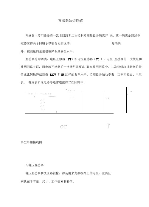 互感器知识详解