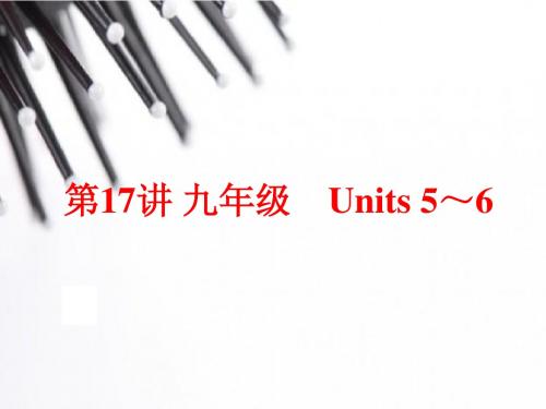 (人教版)中考英语总复习夯实基础：九年级 Units 5～6(76页)