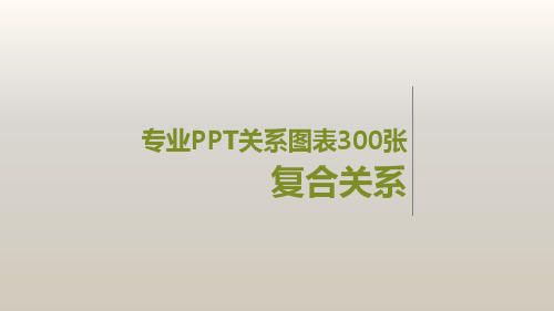 专业PPT复合关系图表素材模版300张