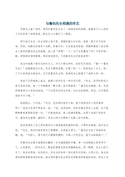 与鲁迅先生相遇的作文