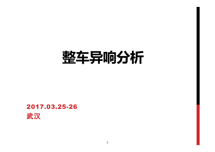 大众整车异响分析-上汽大众讲义