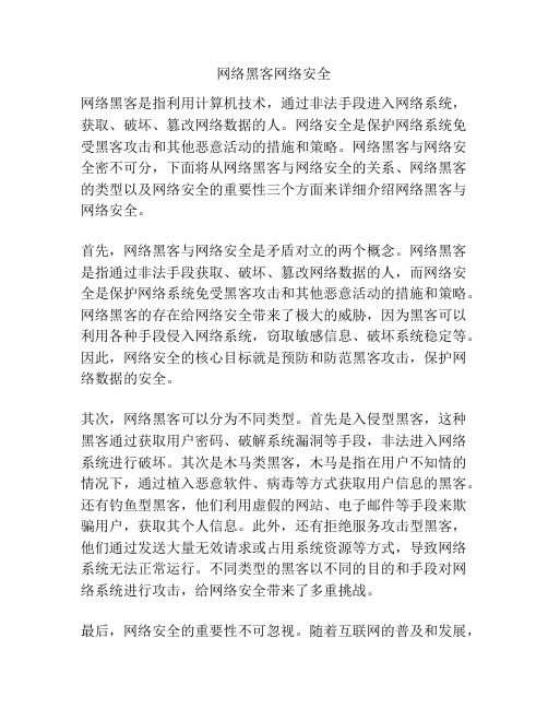 网络黑客网络安全