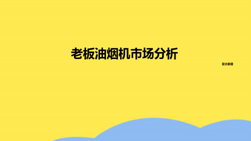 老板油烟机市场分析(共10张PPT)