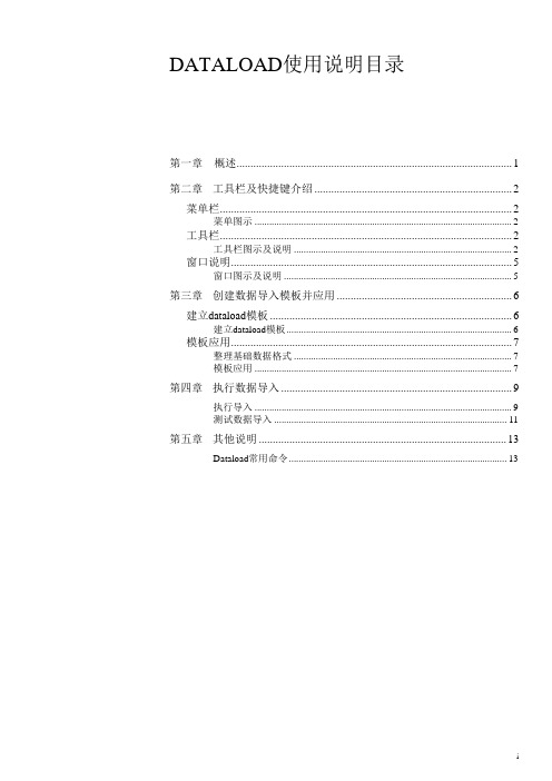 DATALOAD使用说明-中文