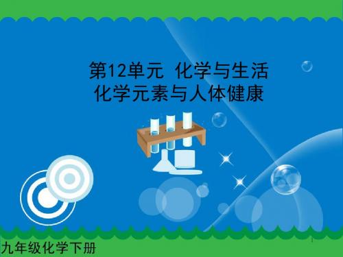 新人教版九年级化学下册：12-2化学元素与人体健康