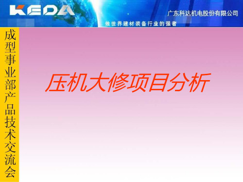 压机大修项目分析