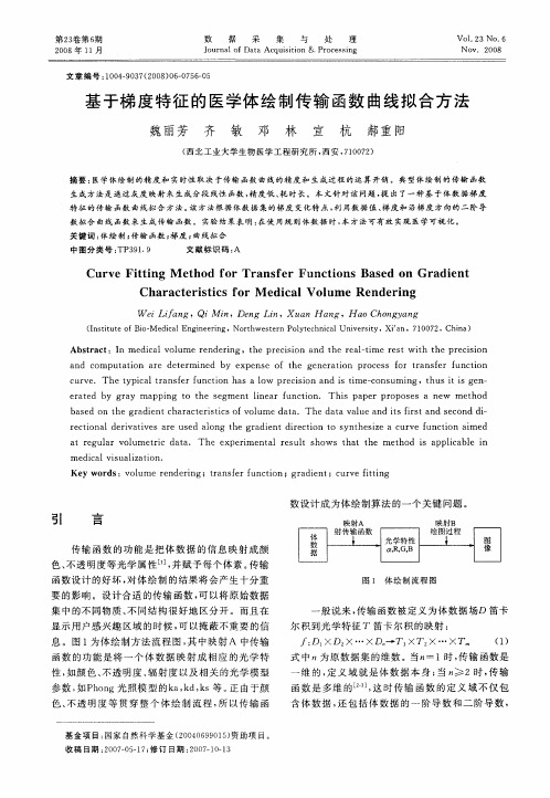 基于梯度特征的医学体绘制传输函数曲线拟合方法