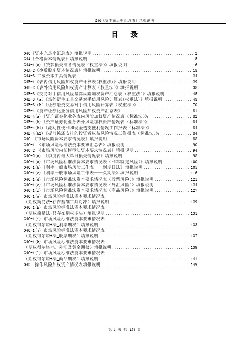 新资本充足率填报说明汇总