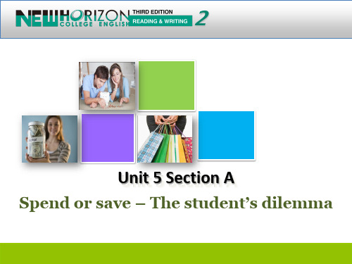 Unit 5-Spend or save – The student’s dilemma