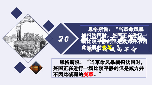 人教版部编九年级历史上册第20课 第一次工业革命(共28张PPT)