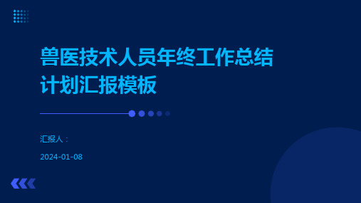 兽医技术人员年终工作总结计划汇报模板