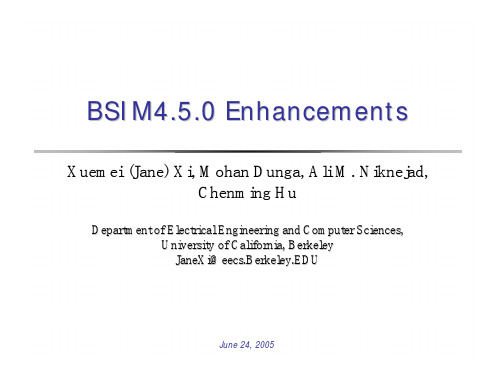 BSIM450_Enhancement