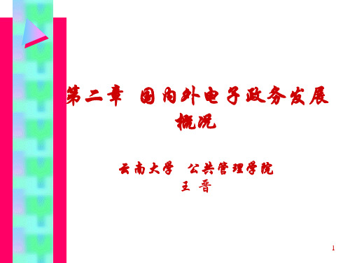 国内外电子政务发展概况(ppt 35页)