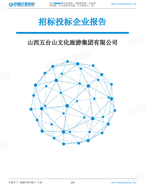 山西五台山文化旅游集团有限公司-招投标数据分析报告