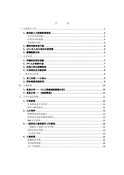 人事部2012年工作总结20121129