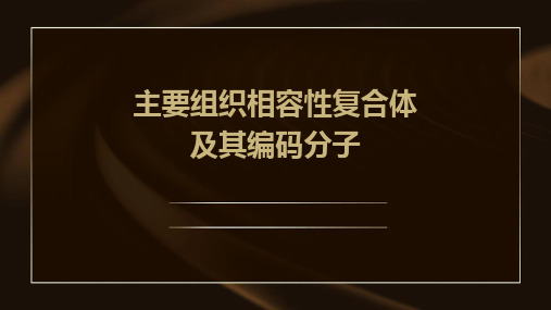 主要组织相容性复合体及其编码分子