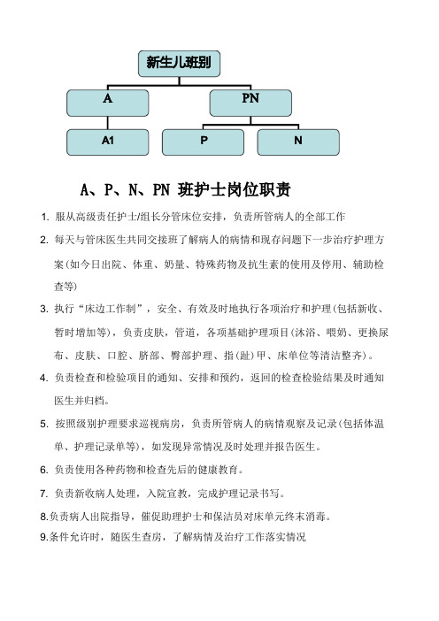 新生儿护士APN班职责