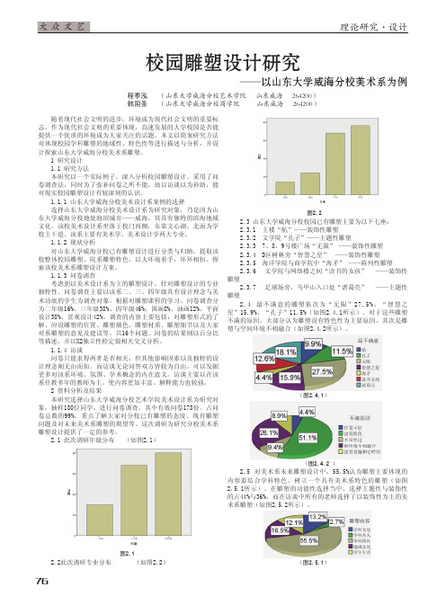 校园雕塑设计——以山东大学威海分校美术系为例