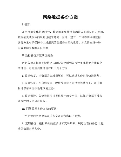 网络数据备份方案