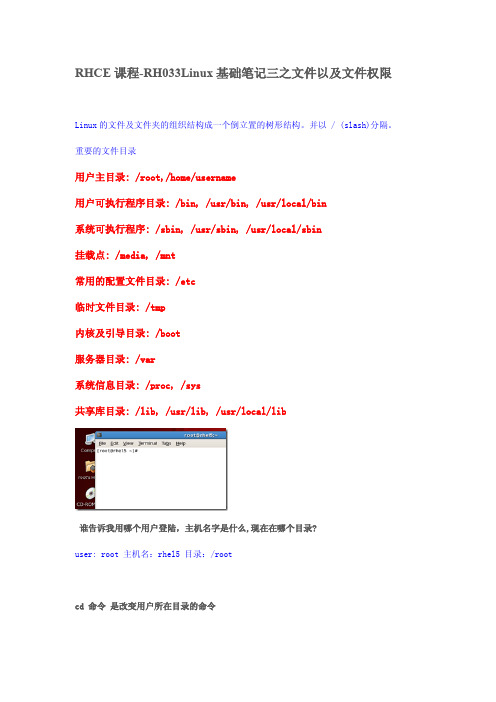 文件以及文件权限