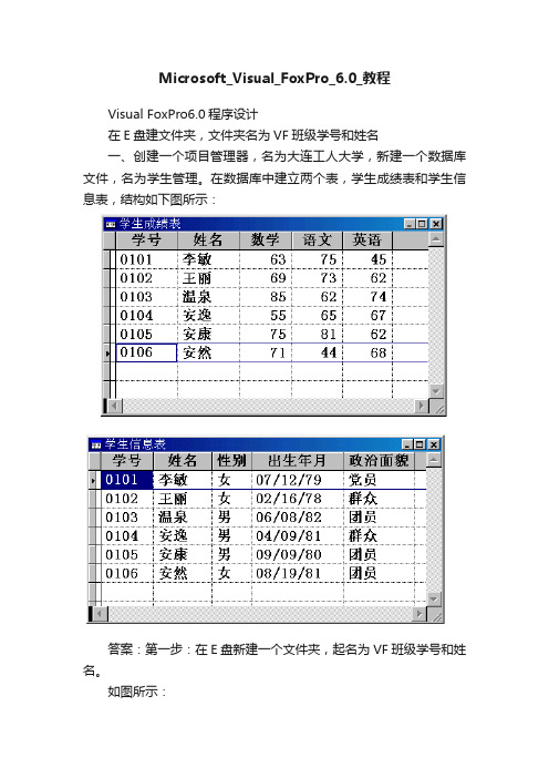 Microsoft_Visual_FoxPro_6.0_教程