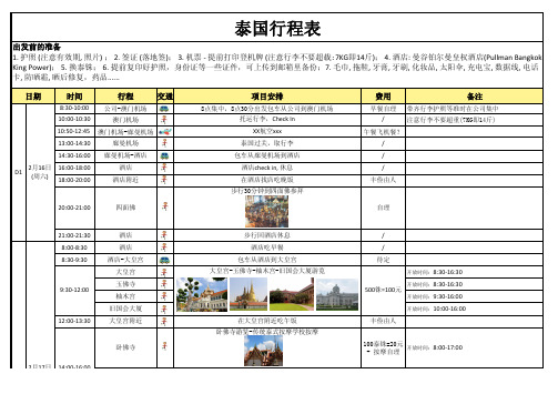 超级详细泰国曼谷自由行4天3夜行程安排攻略