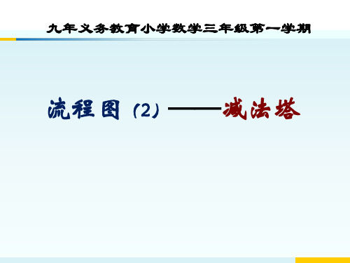 三年级上册数学课件-6.8 整理与提高(数学广场-流程图2)▏沪教版 (共13张PPT)