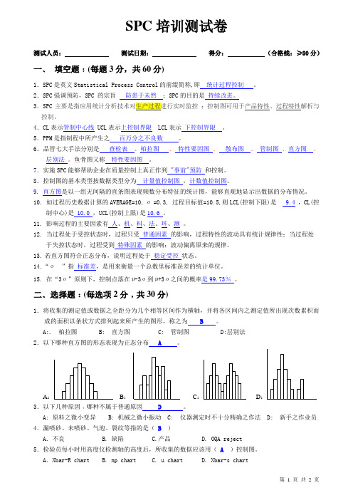 SPC 测试试题