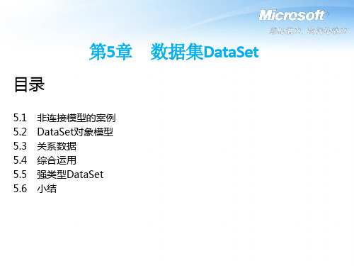 第5章 数据集DataSet