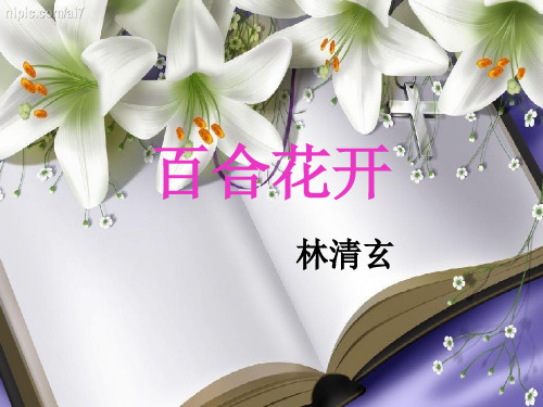 沪教版语文六年级下《百合花开》ppt课件4