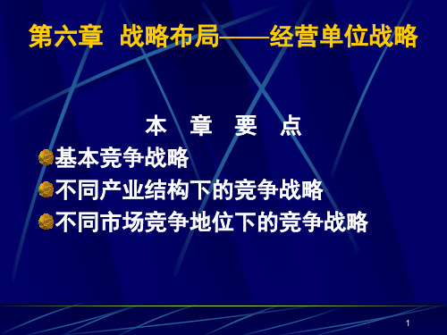 战略布局业务层战略ppt课件