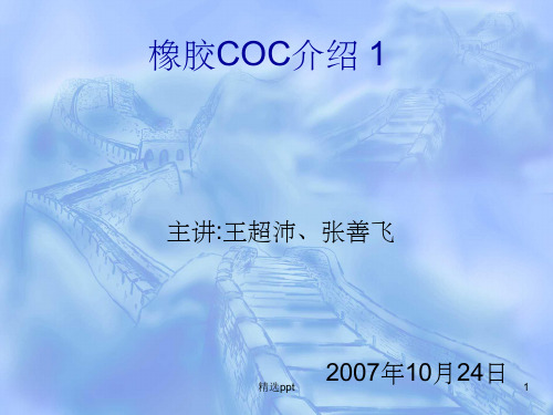 《橡胶COC介绍》PPT课件