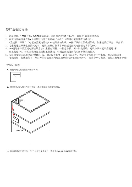 硬灯条安装示意图 Model (1)