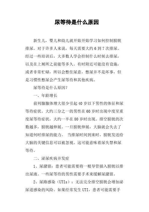 尿等待是什么原因
