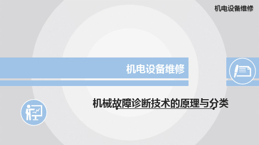 机械故障诊断技术的原理与分类