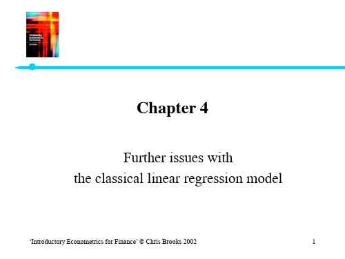 Introductory Econometrics for Finance  Chris Brook