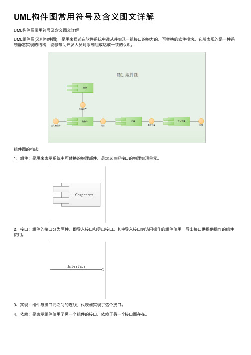 UML构件图常用符号及含义图文详解