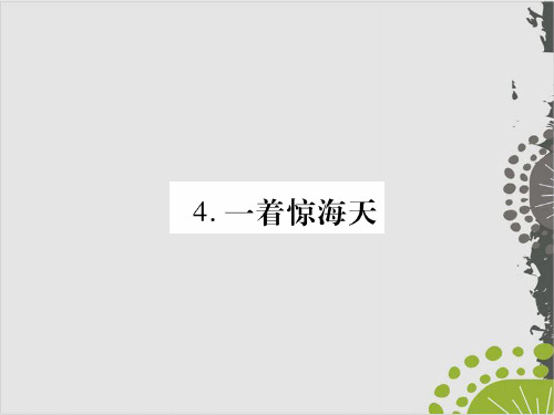 人教版江西八年级语文上课件：4.一着惊海天(38页PPT)