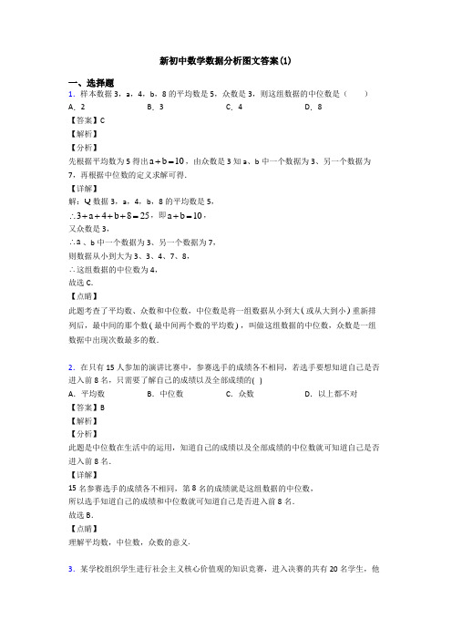 新初中数学数据分析图文答案(1)