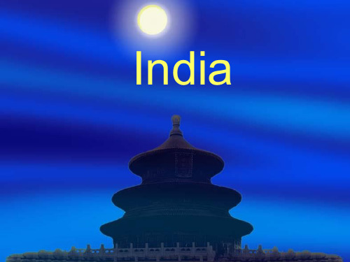 India 印度英文简介