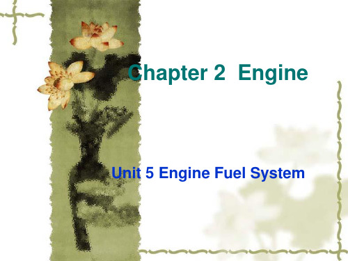 Unit 5 Engine Fuel System