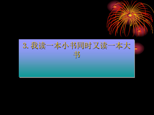 高中语文我读一本小书同时又读一本大书ppt17 粤教版精品课件