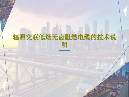 辐照交联低烟无卤阻燃电缆的技术说明共37页文档