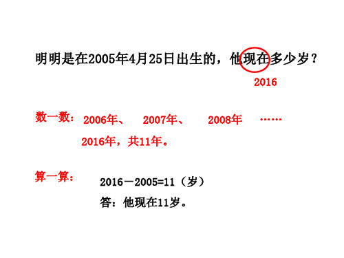 经过天数的计算ppt课件