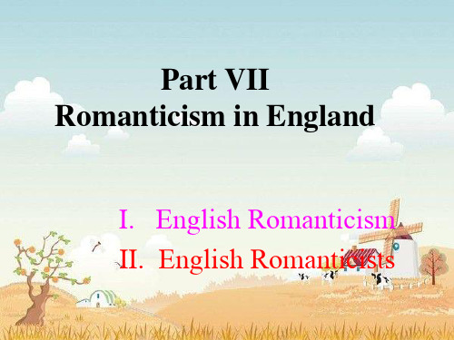 Part VII The Romantic Period