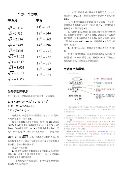 平方、平方根