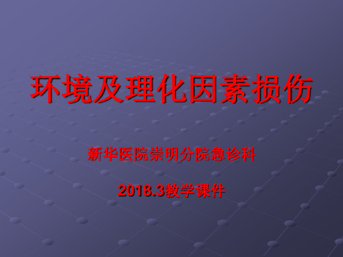 环境及理化因素损伤