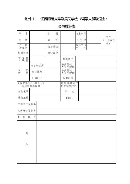 江苏师范大学欧美同学会留学人员联谊会