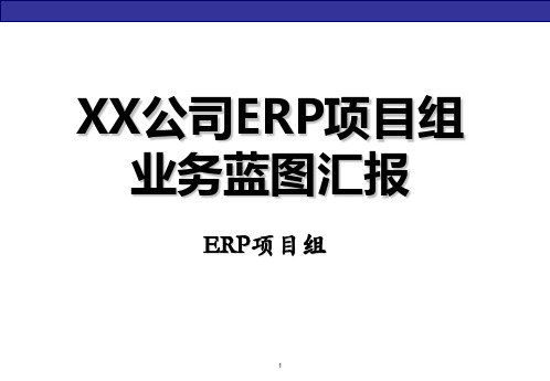 SAP ERP项目业务蓝图汇报模板